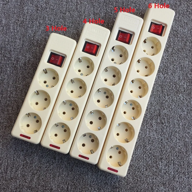 4.8mm EU Socket European standard terminal board power strip socket Multi-function master control switch 3/4/5/6 hole EU socket
4.8mm EU Socket European standard terminal board power strip socket Multi-function master control switch 3/4/5/6 hole EU socket