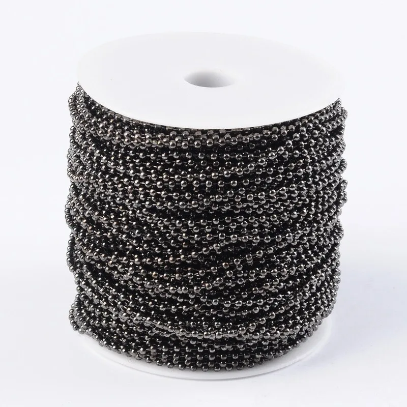 Pandahall 100M/roll Iron Unwelded Ball Bead Chains for DIY Jewelry Making Necklace bracelet; Come On Reel, Bead: 2.4mm F80
Pandahall 100M/roll Iron Unwelded Ball Bead Chains for DIY Jewelry Making Necklace bracelet; Come On Reel, Bead: 2.4mm F80