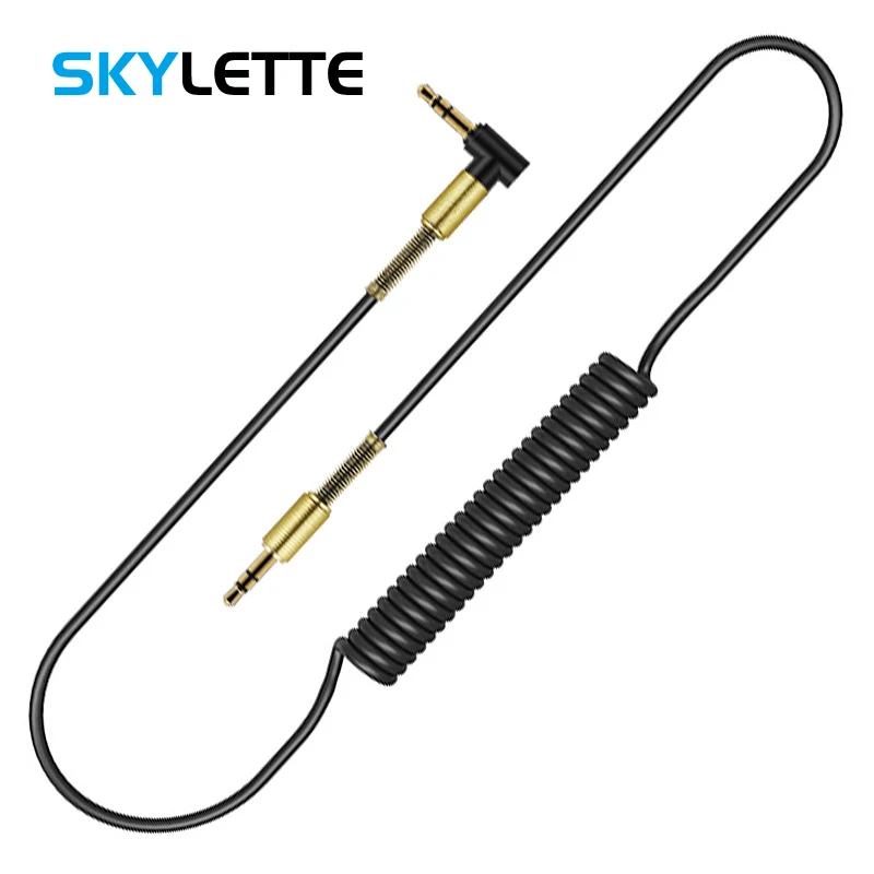 Audio Connect Cable 3.5mm Jack Aux 1m Spring Cable for Phone Computer Speaker Headphone Gold-plated Male-Male Adapter Cord
Audio Connect Cable 3.5mm Jack Aux 1m Spring Cable for Phone Computer Speaker Headphone Gold-plated Male-Male Adapter Cord