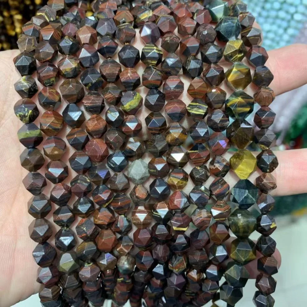Faceted Tiger Eye Natural Gemstone DIY Loose Beads For Jewelry Making Strand 15" Wholesale !
Faceted Tiger Eye Natural Gemstone DIY Loose Beads For Jewelry Making Strand 15" Wholesale !