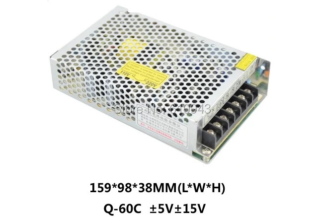 high efficiency Q-60C Q Series Quad Output switch power supply 5v15v -5V -15V dc power supply with CE certification
high efficiency Q-60C Q Series Quad Output switch power supply 5v15v -5V -15V dc power supply with CE certification