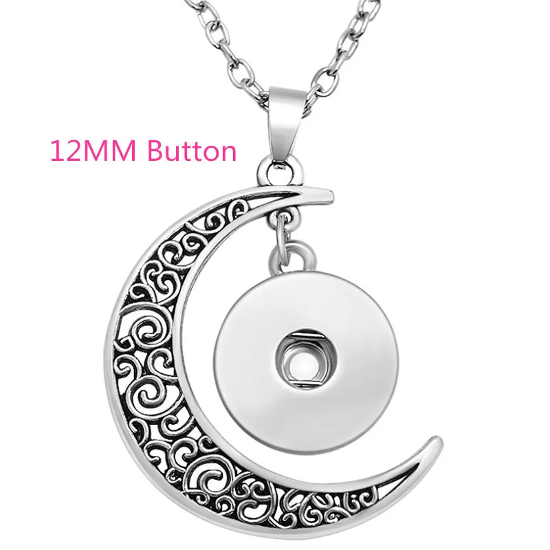 Metal Moon Snap Button Pendant Necklace With 50+5cm stainless Steel Chains Fit 12mm &18mm Snap Button Jewelry For Women 10PCS
Metal Moon Snap Button Pendant Necklace With 50+5cm stainless Steel Chains Fit 12mm &18mm Snap Button Jewelry For Women 10PCS