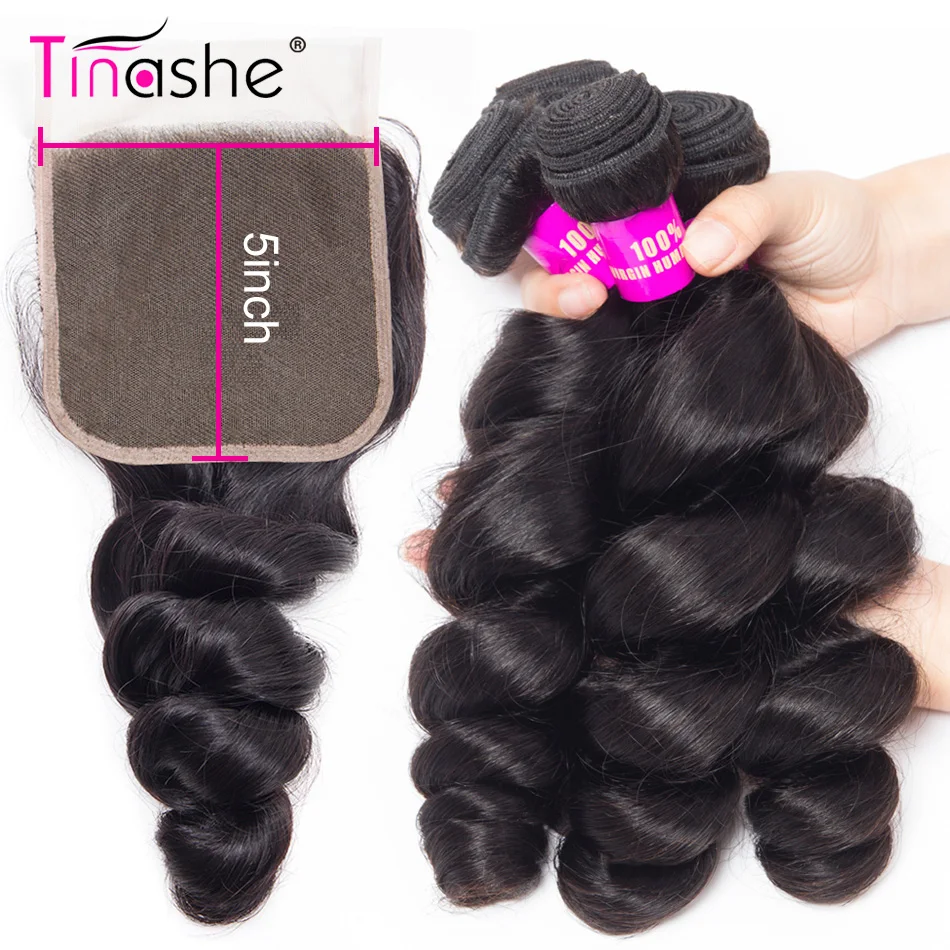 Tinashe 5x5 Lace Closure With Bundles Loose Wave Bundles With Closure Remy Brazilian Human Hair Weave 3 Bundles With Closure
Tinashe 5x5 Lace Closure With Bundles Loose Wave Bundles With Closure Remy Brazilian Human Hair Weave 3 Bundles With Closure