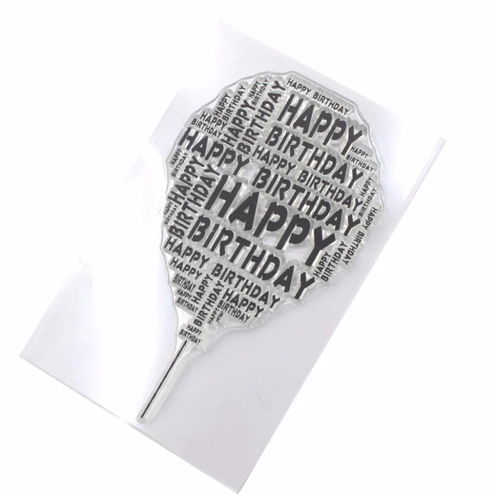 Transparent Silicone Clear Happy Birthday Balloon Stamp For Scrapbooking DIY Photo Album Decor
Transparent Silicone Clear Happy Birthday Balloon Stamp For Scrapbooking DIY Photo Album Decor