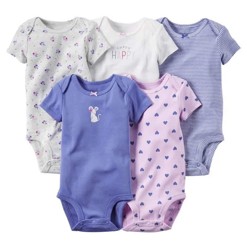 5pcs/lot 100% Cotton Baby Girl Clothes Short Sleeve Infant Bodysuits Baby Boy Clothing Set Newborn Toddler Jumpsuit Kids Roupa
5pcs/lot 100% Cotton Baby Girl Clothes Short Sleeve Infant Bodysuits Baby Boy Clothing Set Newborn Toddler Jumpsuit Kids Roupa