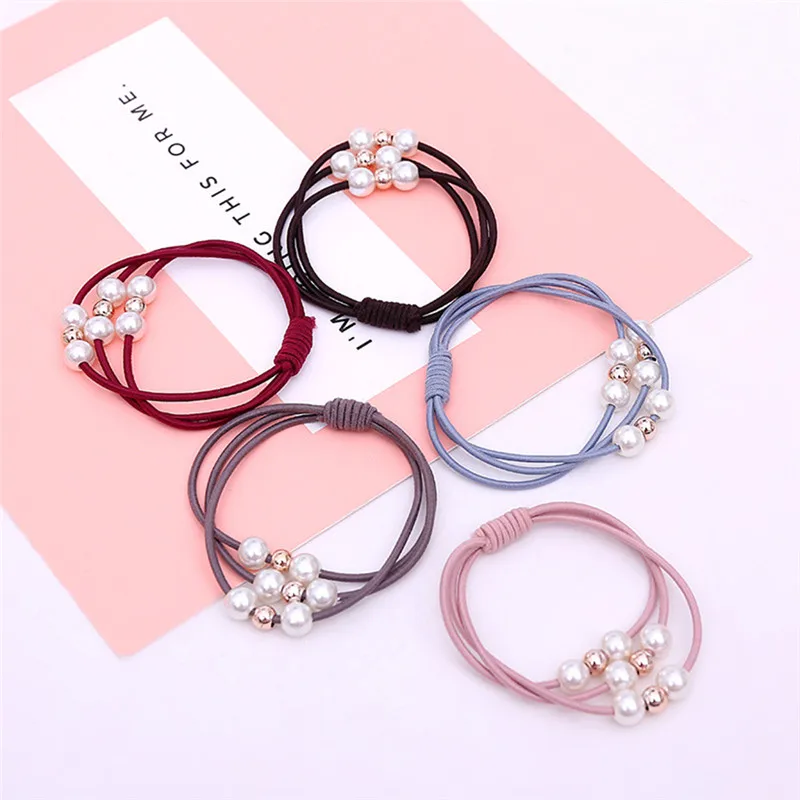 2019 Fashion Multi-Layer Pearl Hair Rope Solid Color Elasticity Hair Ring Hairband Hair Accessories Beauty Durable practical.
2019 Fashion Multi-Layer Pearl Hair Rope Solid Color Elasticity Hair Ring Hairband Hair Accessories Beauty Durable practical.