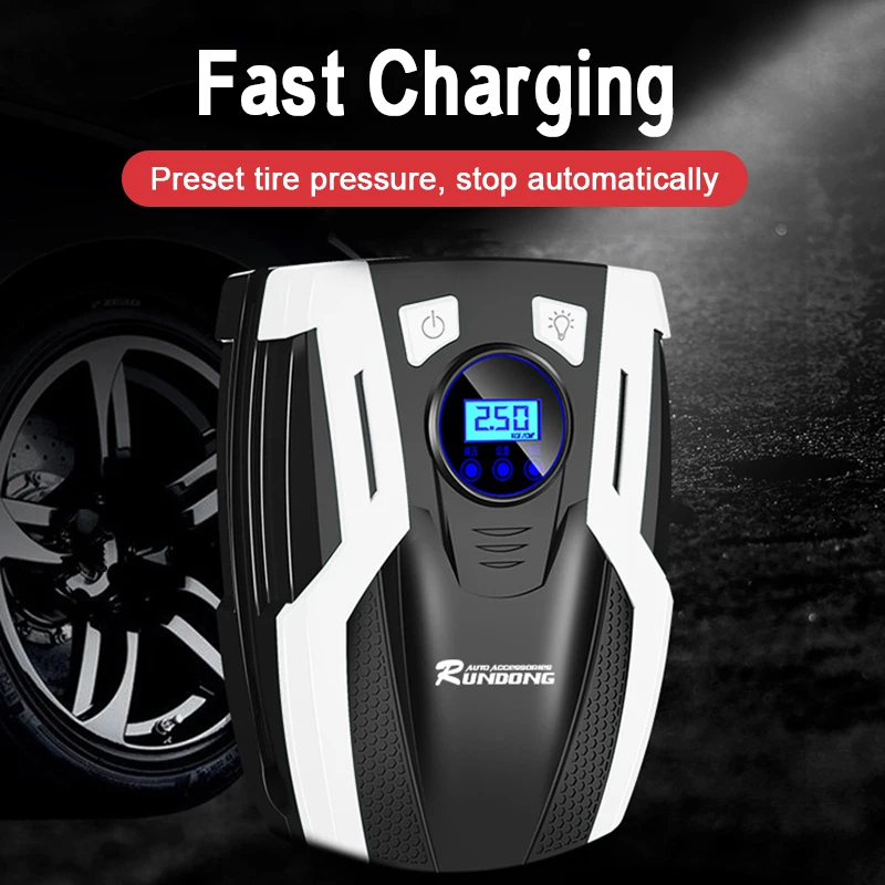12V Car Air Compressor Portable Tire Air Pump Accessories LED Digital Tire Inflator Auto Mini Electric Preset Tire Pressure Tool
12V Car Air Compressor Portable Tire Air Pump Accessories LED Digital Tire Inflator Auto Mini Electric Preset Tire Pressure Tool