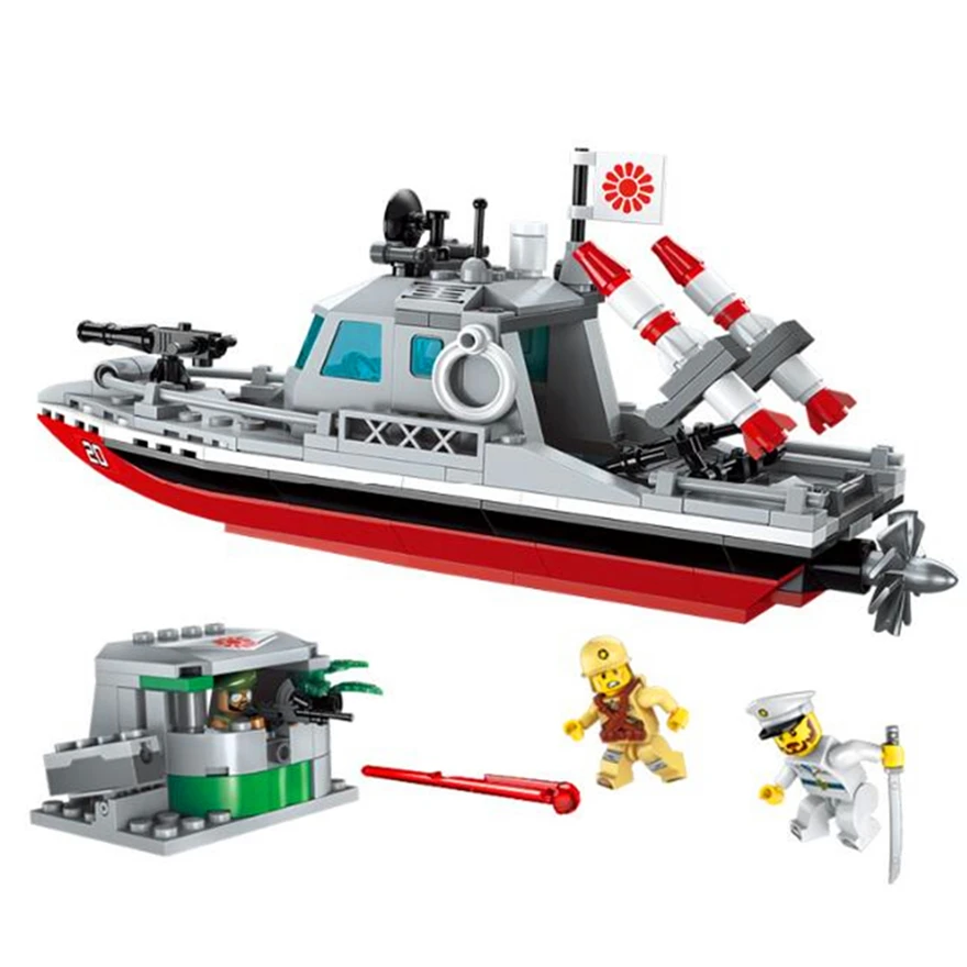 Genuine ENLIGHTEN 1720 235Pcs Military War Coastline Dispute Boat Force Building Block Toys For Children Compatible
Genuine ENLIGHTEN 1720 235Pcs Military War Coastline Dispute Boat Force Building Block Toys For Children Compatible