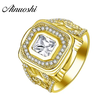 AINUOSHI Luxury 14K Solid Yellow Gold Halo Wedding Band 2CT Rectangle Cut SONA Simulated Diamond Male Ring Band Wedding Jewelry
AINUOSHI Luxury 14K Solid Yellow Gold Halo Wedding Band 2CT Rectangle Cut SONA Simulated Diamond Male Ring Band Wedding Jewelry