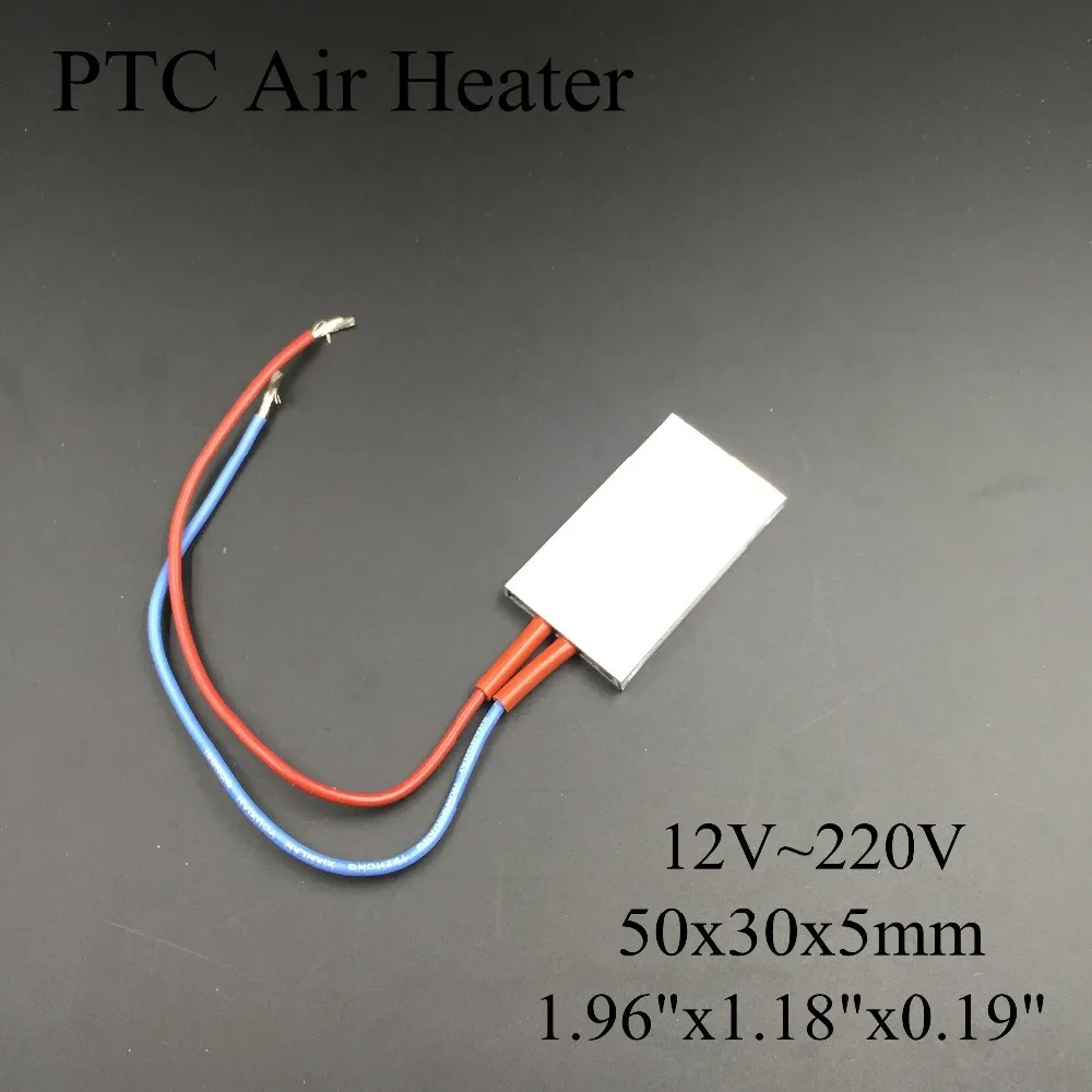 (5 pieces/lot) 12V/110V/220V 50x30x5mm PTC Thermostat Aluminum Heating Element Ceramic Air Heater Plate Chips Incubator
(5 pieces/lot) 12V/110V/220V 50x30x5mm PTC Thermostat Aluminum Heating Element Ceramic Air Heater Plate Chips Incubator