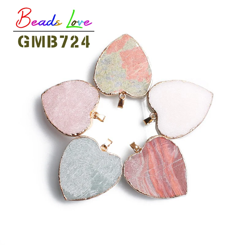 Natural Rough Quatrz Agates Jaspers Stone Necklace Pendants 30*35mm Heart Charms For Woman Healing Spiritual Diy Jewelry
Natural Rough Quatrz Agates Jaspers Stone Necklace Pendants 30*35mm Heart Charms For Woman Healing Spiritual Diy Jewelry