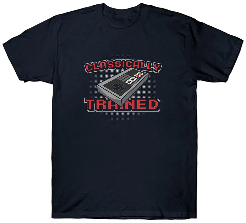 CLASSICALLY TRAINED T SHIRT NERD GEEK GAME GAMER SUPER NINTENDO NES SEGA New Unisex Funny Tops Tee Shirt
CLASSICALLY TRAINED T SHIRT NERD GEEK GAME GAMER SUPER NINTENDO NES SEGA New Unisex Funny Tops Tee Shirt