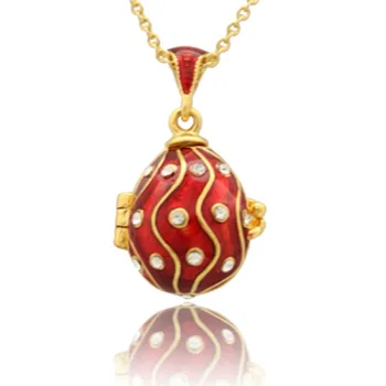 Suitable for European luxury brands necklace efforts up red enamel Easter egg pendant necklace, Christmas gifts
Suitable for European luxury brands necklace efforts up red enamel Easter egg pendant necklace, Christmas gifts