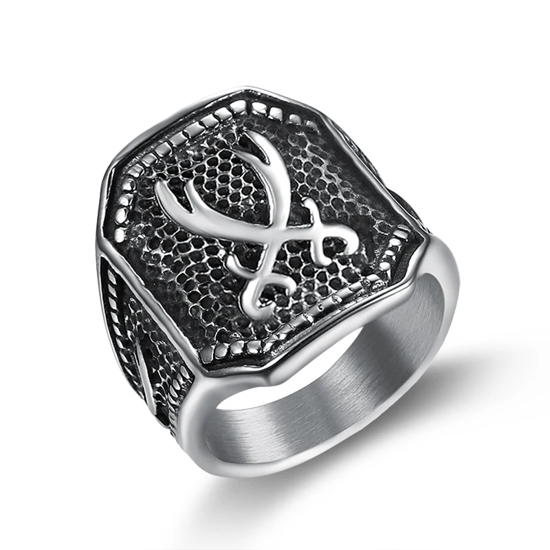 316 stainless steel muslim Zulfiqar Sword of Imam Ali ring for men Islam Retro fashion Arab jewelry rings for men boys
316 stainless steel muslim Zulfiqar Sword of Imam Ali ring for men Islam Retro fashion Arab jewelry rings for men boys