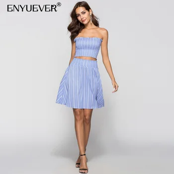 Enyuever Womens Two Piece Sets Summer Suit Bohemian Robe Boho Off Shoulder Casual Party Striped Stretched Crop Tops Skirt Set
Enyuever Womens Two Piece Sets Summer Suit Bohemian Robe Boho Off Shoulder Casual Party Striped Stretched Crop Tops Skirt Set