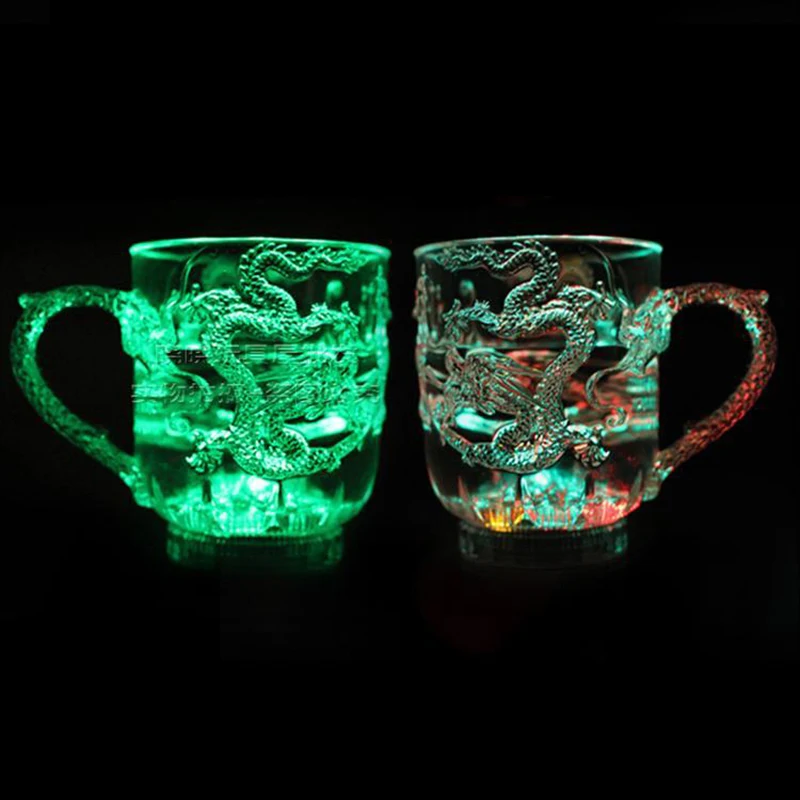 Creative LED Flash Color Changing Dragon Cup Water Activated Light Up Beer Whisky Mug Drinking Tool
Creative LED Flash Color Changing Dragon Cup Water Activated Light Up Beer Whisky Mug Drinking Tool