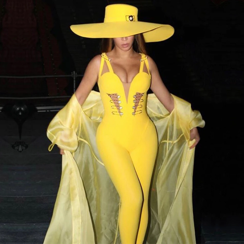 Newest Celebrity Evening Party Bandage Jumpsuit Women Spaghetti Strap Runway Sexy NightClub Full Length Jumpsuit Women Vestidos
Newest Celebrity Evening Party Bandage Jumpsuit Women Spaghetti Strap Runway Sexy NightClub Full Length Jumpsuit Women Vestidos