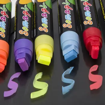 8 Colors Erasable Highlighter Fluorescent Liquid Chalk Marker Neon Pen For LED Writing Board Blackboard Glass Painting Graffiti
8 Colors Erasable Highlighter Fluorescent Liquid Chalk Marker Neon Pen For LED Writing Board Blackboard Glass Painting Graffiti
