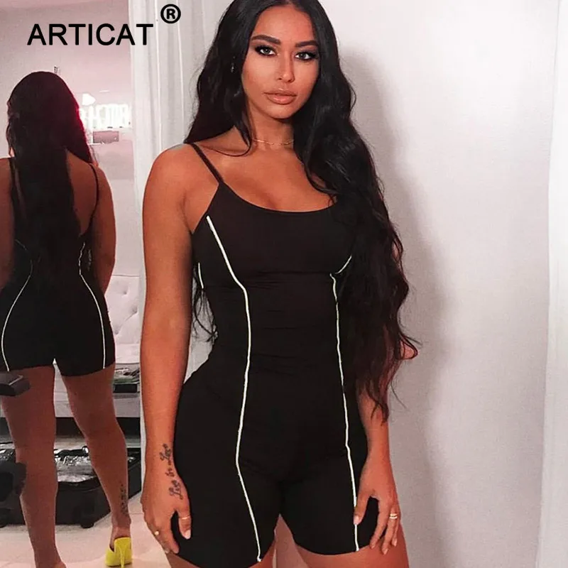 Articat Backless Sexy Fitness Playsuits Women White Patchwork Spaghetti Strap Bodycon Rompers Womens Jumpsuit Casual Outfits
Articat Backless Sexy Fitness Playsuits Women White Patchwork Spaghetti Strap Bodycon Rompers Womens Jumpsuit Casual Outfits