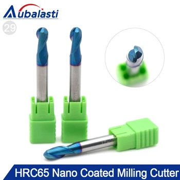 Aubalasti HRC65 2 Flutes Ball Nose End Mill Milling Cutter CNC Router Bits Tools CNC Milling Cutter Bits for Metal Cutting
Aubalasti HRC65 2 Flutes Ball Nose End Mill Milling Cutter CNC Router Bits Tools CNC Milling Cutter Bits for Metal Cutting