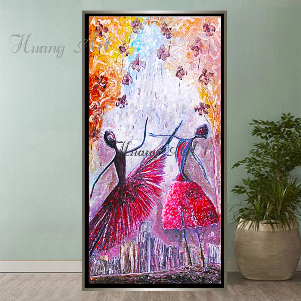 Dance happily wear long gown girl oil painting hand painted modern home decoration wall sexy Oriental girl decoration hall Dance happily wear long gown girl oil painting hand painted modern home decoration wall sexy Oriental girl decoration hall