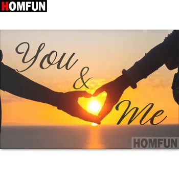 HOMFUN Full Square/Round Drill 5D DIY Diamond Painting "you & me" 3D Diamond Embroidery Cross Stitch Home Decor A18533
HOMFUN Full Square/Round Drill 5D DIY Diamond Painting "you & me" 3D Diamond Embroidery Cross Stitch Home Decor A18533