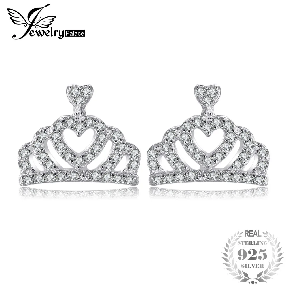 JewelryPalace Crown 0.35ct Cubic Zirconia Stud Earrings 925 Sterling Silver Earrings Ladies Girls Gifts for Her Fashion Jewelry
JewelryPalace Crown 0.35ct Cubic Zirconia Stud Earrings 925 Sterling Silver Earrings Ladies Girls Gifts for Her Fashion Jewelry