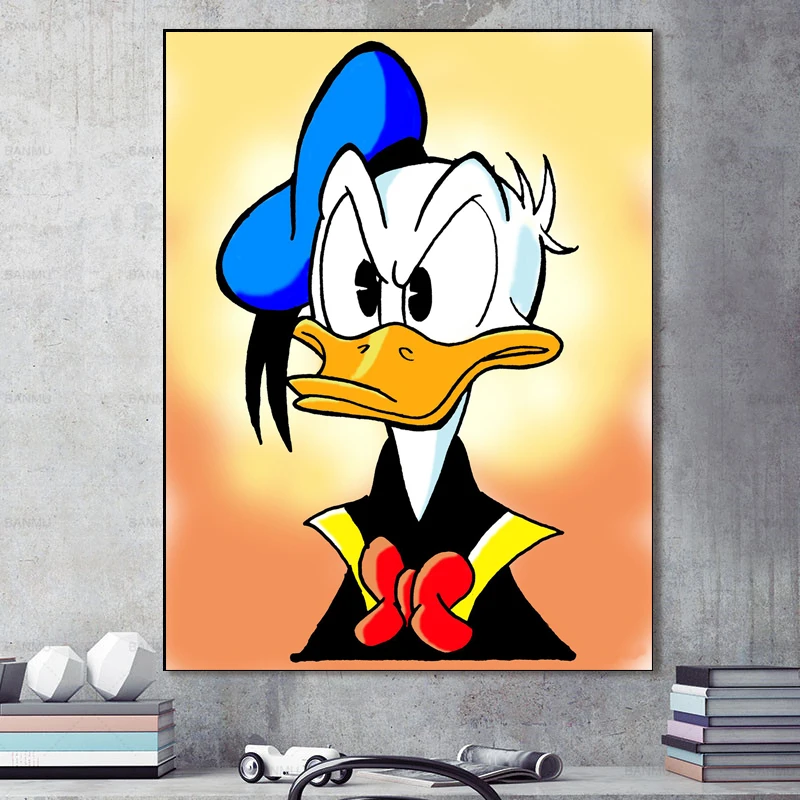 Classic Cartoon Duck Portrait Canvas Posters Print Wall Art Painting Decorative Picture Bedroom Modern Home Decoration Framework
Classic Cartoon Duck Portrait Canvas Posters Print Wall Art Painting Decorative Picture Bedroom Modern Home Decoration Framework