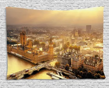 Cityscape Tapestry Westminster Aerial View with Thames River and London Urban Cityscape Panoramic Picture Bedroom Decor
Cityscape Tapestry Westminster Aerial View with Thames River and London Urban Cityscape Panoramic Picture Bedroom Decor