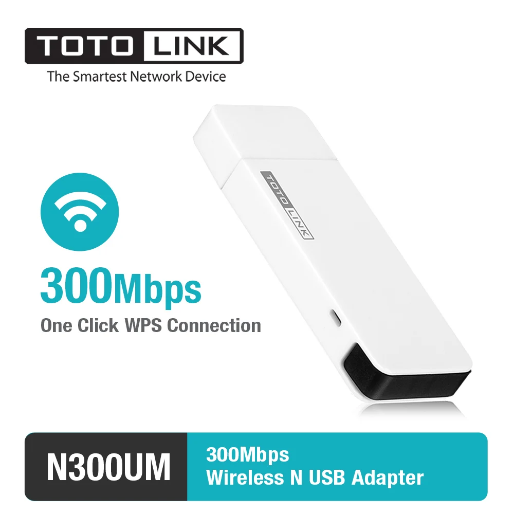 TOTOLINK Wifi Receiver USB Wifi Adapter Mini Wireless Network Card 300Mbps with USB 2.0 Internal Antennas N300UM
TOTOLINK Wifi Receiver USB Wifi Adapter Mini Wireless Network Card 300Mbps with USB 2.0 Internal Antennas N300UM