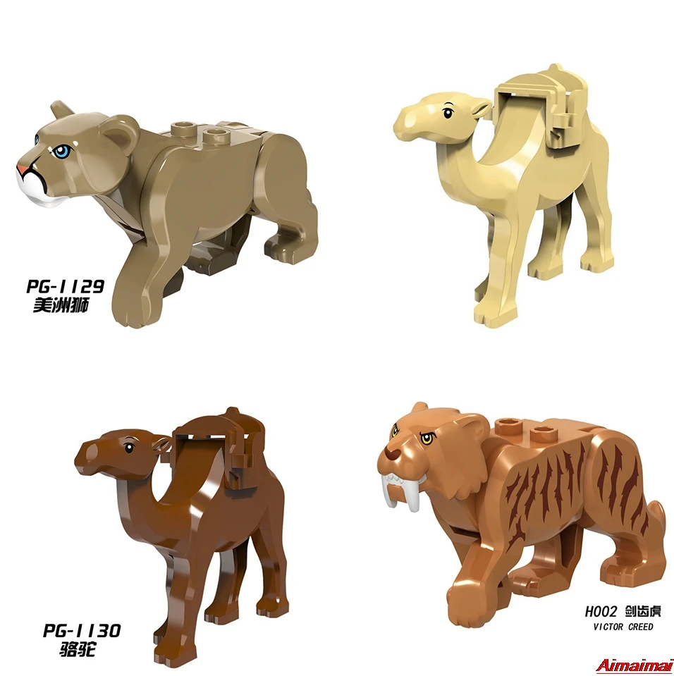 Legoings Animals lion camel saber-toothed tiger smilodon Building Bricks Enlighten Figures Toys Birthday Gifts Animal Blocks Zoo
Legoings Animals lion camel saber-toothed tiger smilodon Building Bricks Enlighten Figures Toys Birthday Gifts Animal Blocks Zoo