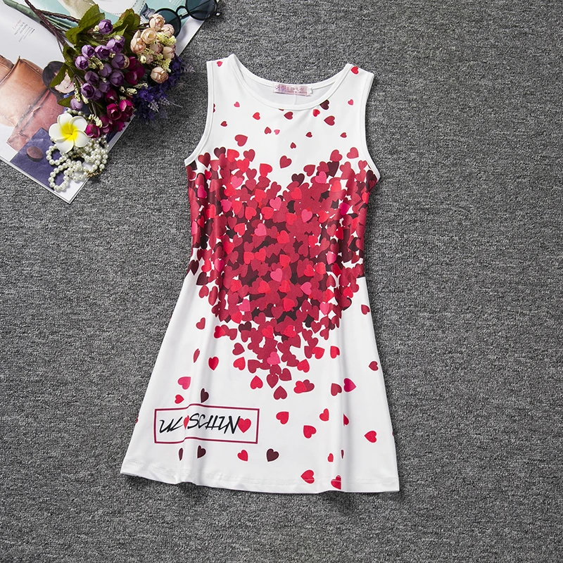 Sweet Heart Summer Dress for Girls Children Girls Special Word Print A-line Kids Dresses for Girls 3 5 7 8 Years Girls Clothing
Sweet Heart Summer Dress for Girls Children Girls Special Word Print A-line Kids Dresses for Girls 3 5 7 8 Years Girls Clothing