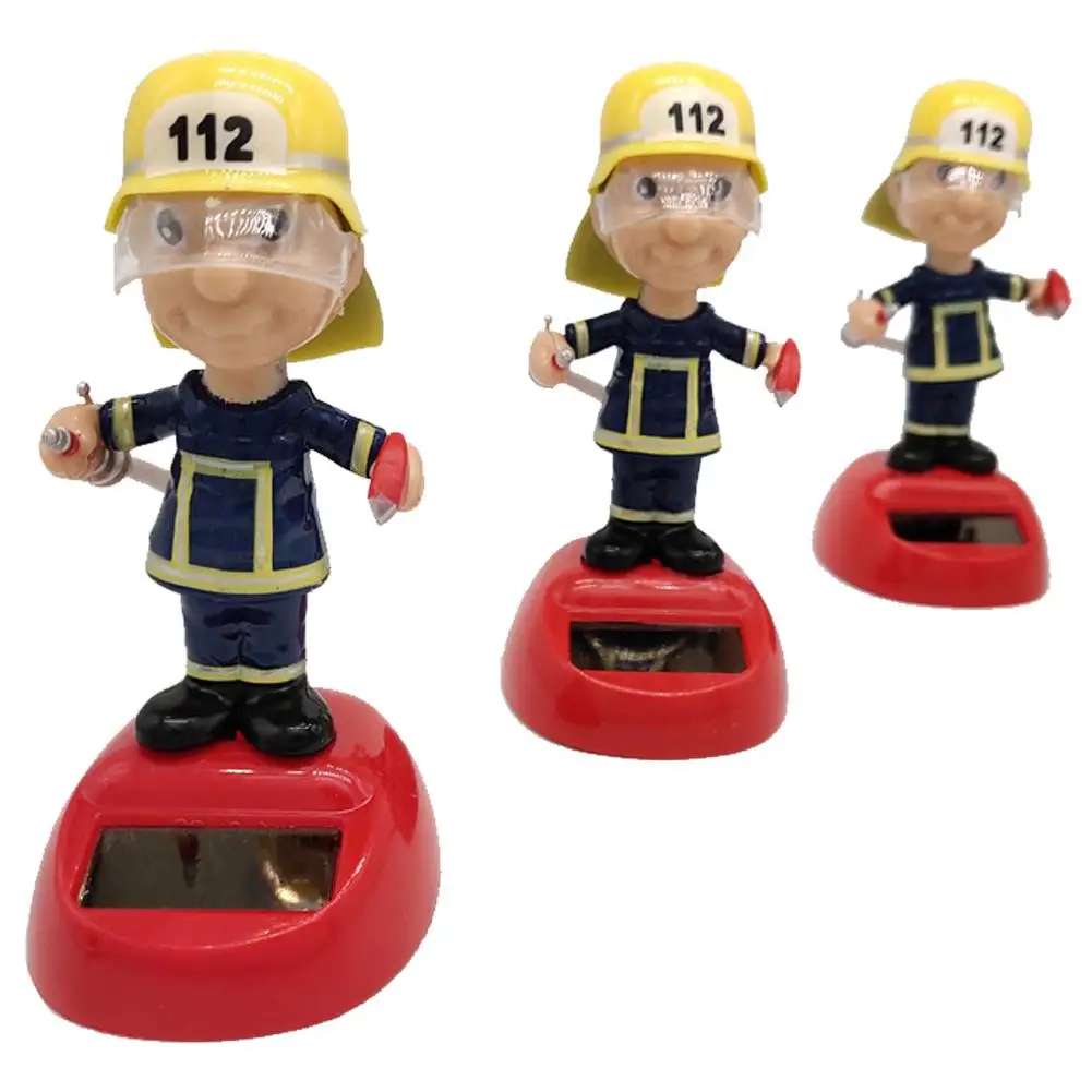 1Pcs Auto Parts Solar Car Decoration Automatic Swing Shaking Head Firefighter Shaking Head Doll Car Decoration Accessories
1Pcs Auto Parts Solar Car Decoration Automatic Swing Shaking Head Firefighter Shaking Head Doll Car Decoration Accessories