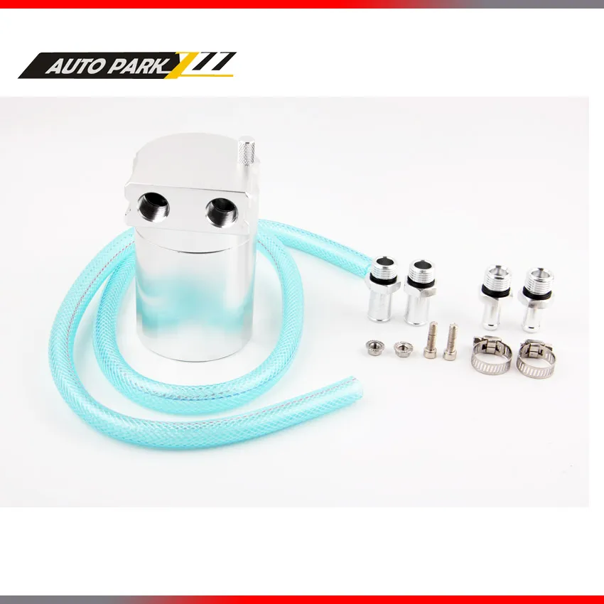 Universal Aluminum Oil Catch Tank Can Reservoir Tank FIT FOR MUSTANG