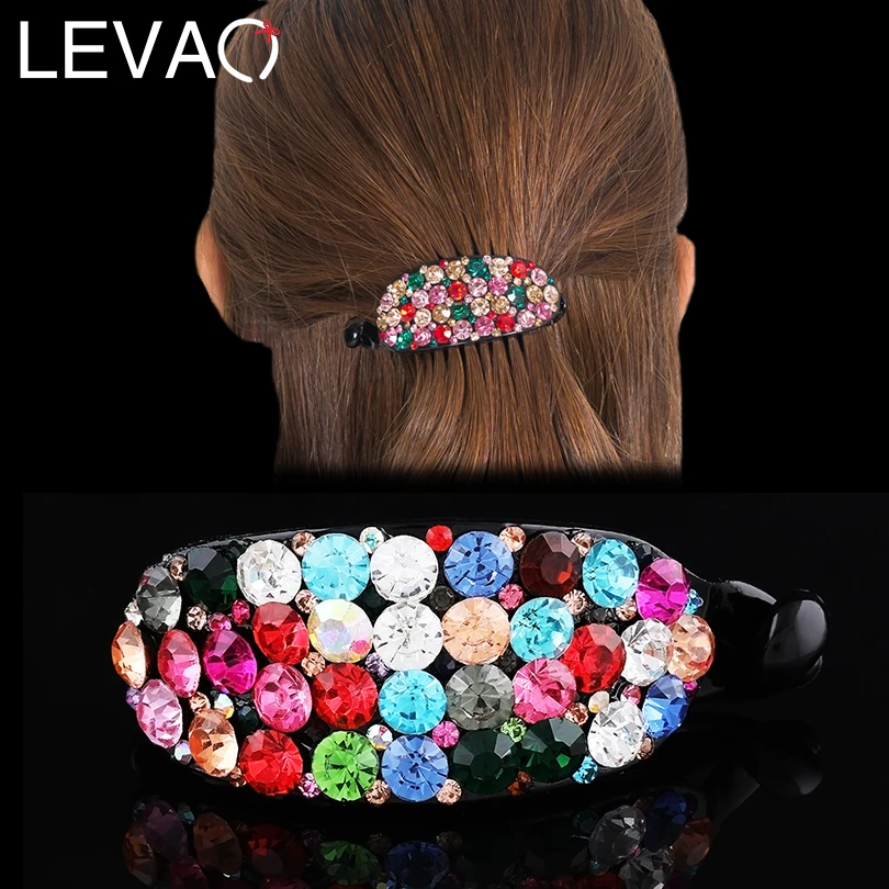 LEVAO Banana Hair Claw Clips Rhinestone Hair Clips For Girls Big Retro Hairpins Women Ponytail Holder Barrette 2019 New Spring
LEVAO Banana Hair Claw Clips Rhinestone Hair Clips For Girls Big Retro Hairpins Women Ponytail Holder Barrette 2019 New Spring