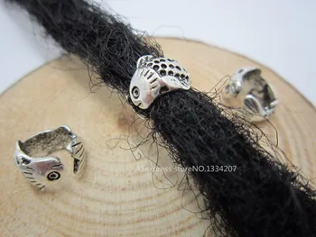 10Pcs/Lot Tibetan silver fish hair braid dread dreadlock beads rings tube approx 7.5mm hole For Braiding Extension Accessories
10Pcs/Lot Tibetan silver fish hair braid dread dreadlock beads rings tube approx 7.5mm hole For Braiding Extension Accessories