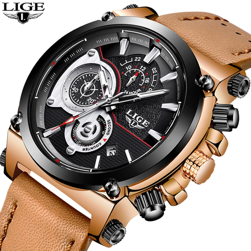 LIGE Mens Watches Men's Military Sports Watch Top Brand Luxury Men's Waterproof Large Dial Quartz Watches Relogio Masculino+Box
LIGE Mens Watches Men's Military Sports Watch Top Brand Luxury Men's Waterproof Large Dial Quartz Watches Relogio Masculino+Box