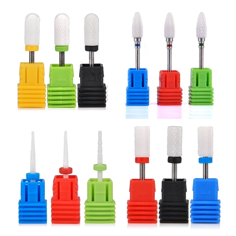 Ceramic Nail Drill Bits Nail Art Drill Machine Accessories Rotary Manicure Milling Cutter Coarse to Extra Fine Pedicure Tips
Ceramic Nail Drill Bits Nail Art Drill Machine Accessories Rotary Manicure Milling Cutter Coarse to Extra Fine Pedicure Tips