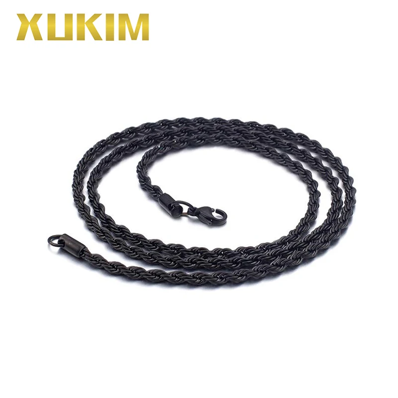 black rope chain