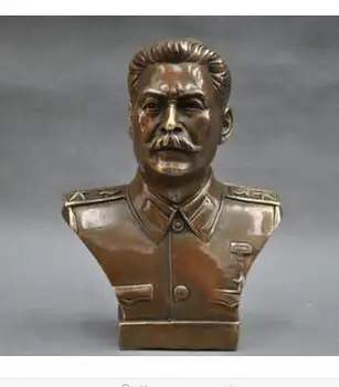 Copper Brass craft collecting OLD copper decoration BRASS 6'' Elaborate Russian Leader Joseph Stalin Bust BRASS Statue sculptu
Copper Brass craft collecting OLD copper decoration BRASS 6'' Elaborate Russian Leader Joseph Stalin Bust BRASS Statue sculptu