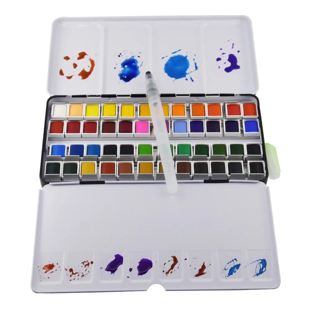 Barteen Solid Watercolor Paint Set Transparent Beautiful Bright Colors Pigment for Student and Artist
Barteen Solid Watercolor Paint Set Transparent Beautiful Bright Colors Pigment for Student and Artist