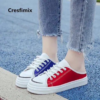 Cresfimix zapatos de mujer women fashion comfortable lace up flat shoes lady cute street stylish shoes casual canvas shoes a2374
Cresfimix zapatos de mujer women fashion comfortable lace up flat shoes lady cute street stylish shoes casual canvas shoes a2374