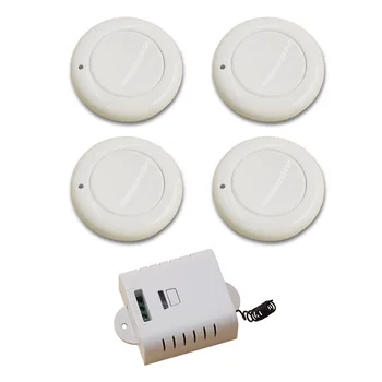 Round AC85V 110V 220V 250V 1CH Wireless Remote Control Switch System Receiver& 4pcs White Wall Panel Sticky Remote Free Shipping
Round AC85V 110V 220V 250V 1CH Wireless Remote Control Switch System Receiver& 4pcs White Wall Panel Sticky Remote Free Shipping