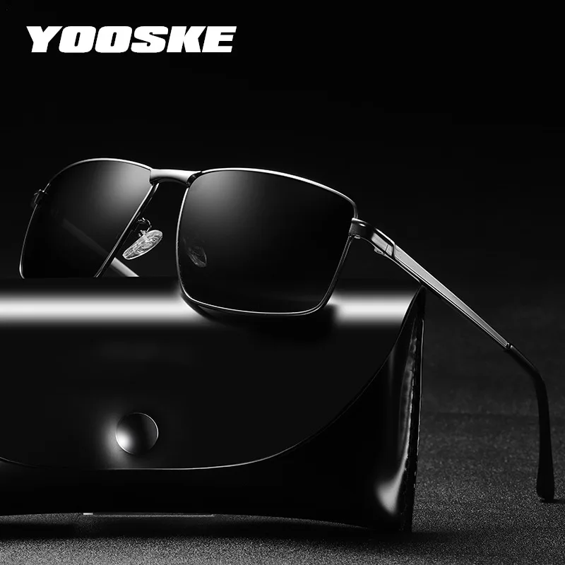 YOOSKE Brand Polarized Sunglasses Men Vintage Metal Frame Square Sunglasses Male Polarizer Outdoor Driving Eyewear for Men
YOOSKE Brand Polarized Sunglasses Men Vintage Metal Frame Square Sunglasses Male Polarizer Outdoor Driving Eyewear for Men