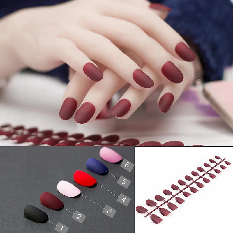 24 Pieces Rounded Full Cover False Nails With Matte Finishing Soft Touch 10 Sizes Fake Nail Tips Press On Nails
24 Pieces Rounded Full Cover False Nails With Matte Finishing Soft Touch 10 Sizes Fake Nail Tips Press On Nails