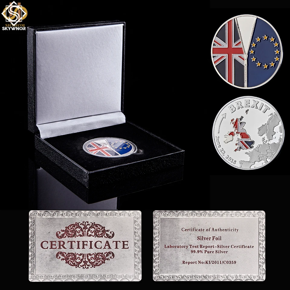 June 23 2016 UK Brexit EU Referendum Independence Silver Coin Collection With Protection Capsule
June 23 2016 UK Brexit EU Referendum Independence Silver Coin Collection With Protection Capsule