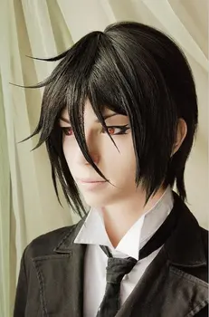 Anime Kuroshitsuji Black Butler Sebastian Michaelis Short Black Heat Resistent Cosplay Wig
Anime Kuroshitsuji Black Butler Sebastian Michaelis Short Black Heat Resistent Cosplay Wig