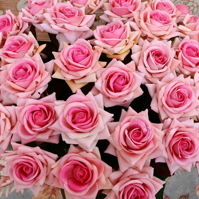 5 шт. французское романтическое свадебное украшение искусственные розы цветок