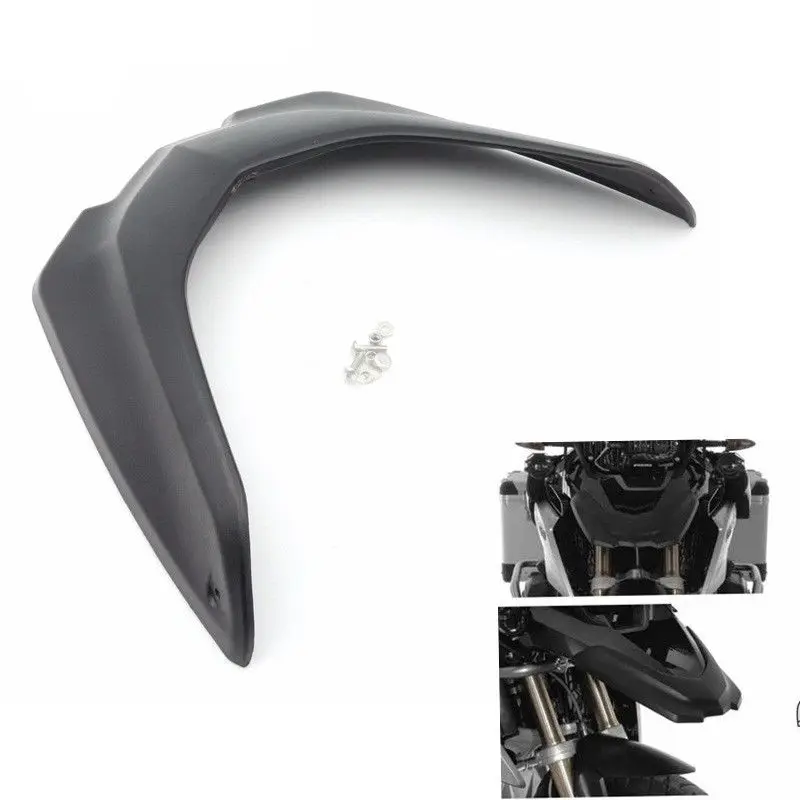 Black Front Hugger Wheel Cover Cowl Extension For BMW R1200GS LC Adventure