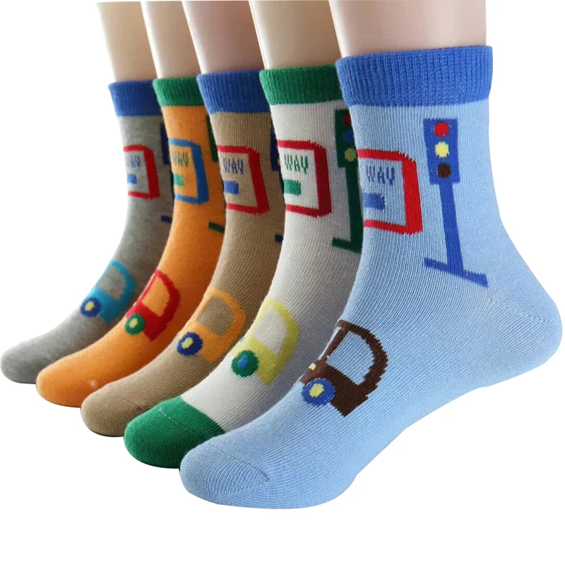 2018 Autumn Winter Kids Socks Cotton Cartoon Car Boys Socks 1-12 Year Children Girls Socks 5 Pairs / Lot
2018 Autumn Winter Kids Socks Cotton Cartoon Car Boys Socks 1-12 Year Children Girls Socks 5 Pairs / Lot
